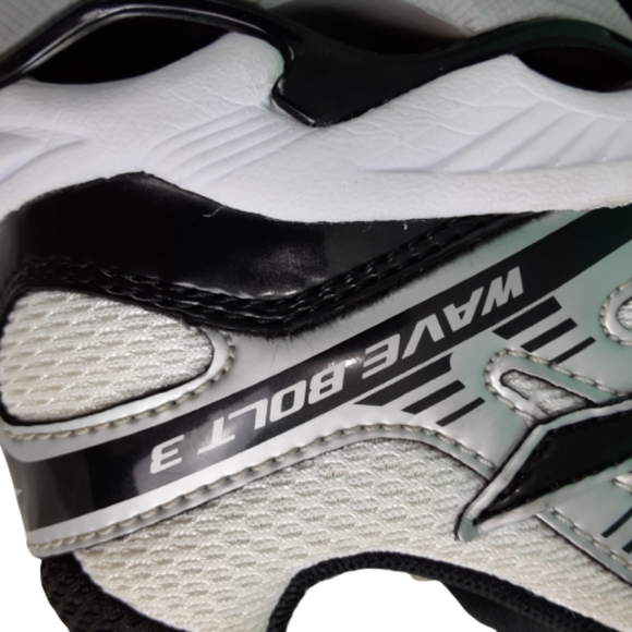 Mizuno Wave Bolt 3, Womens sz.8 1/2, black, silver - Picture 6 of 11